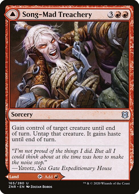 Song-Mad Treachery // Song-Mad Ruins (165) - Zendikar Rising - Game On