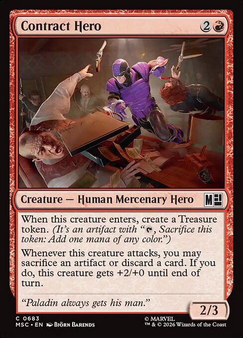 Contract Hero (683) (Foil) - Marvel Super Heroes Commander - Game On