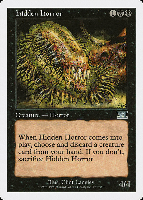 Hidden Horror (137) - Classic Sixth Edition - Game On