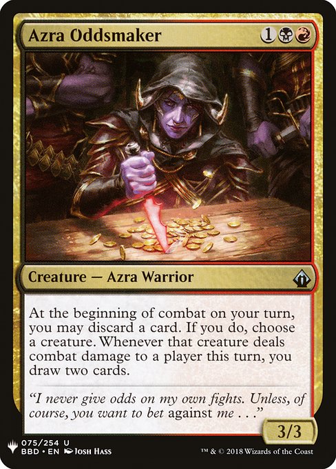Azra Oddsmaker (BBD-75) - The List - Game On