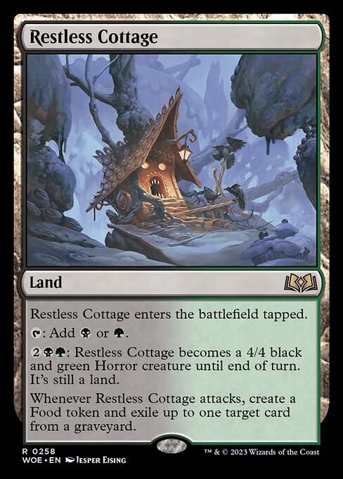 Restless Cottage (258) (Foil) - Wilds of Eldraine - Game On