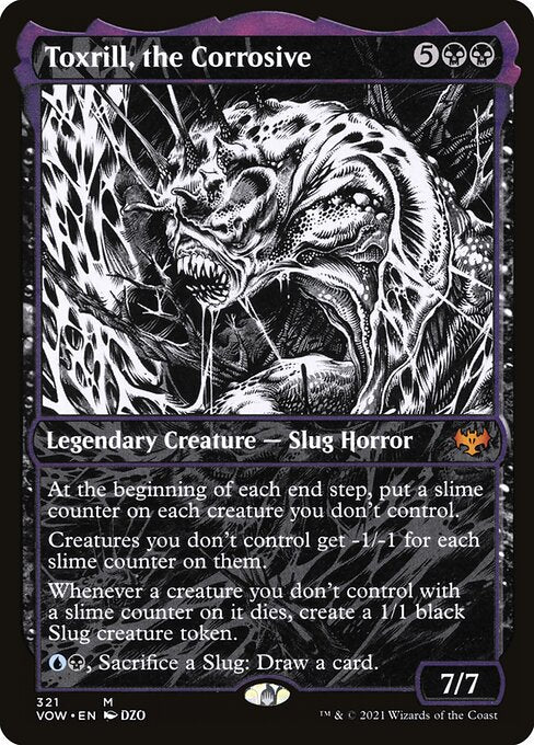 Toxrill, the Corrosive (321) - SHOWCASE - FULL ART - Innistrad: Crimson Vow - Game On