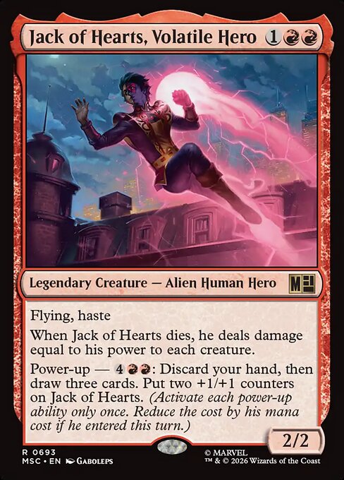 Jack of Hearts, Volatile Hero (693) - Marvel Super Heroes Commander - Game On