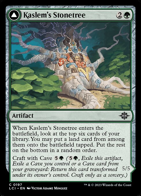Kaslem's Stonetree // Kaslem's Strider (197) (Foil) - The Lost Caverns of Ixalan - Game On