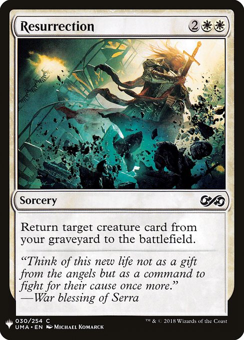 Resurrection (UMA-30) - The List - Game On