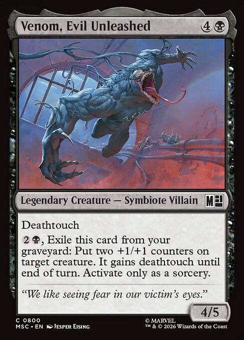 Venom, Evil Unleashed (800) - Marvel Super Heroes Commander - Game On