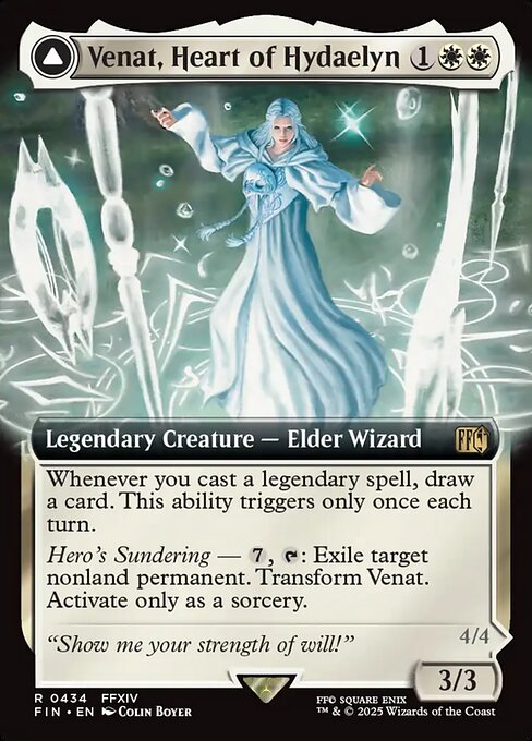 Venat, Heart of Hydaelyn // Hydaelyn, the Mothercrystal (434) - EXTENDED ART (Foil) - Final Fantasy - Game On