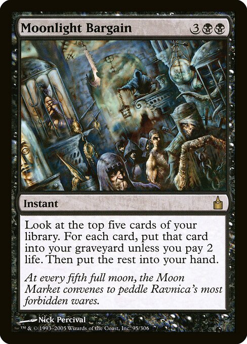 Moonlight Bargain (95) (Foil) - Ravnica: City of Guilds - Game On