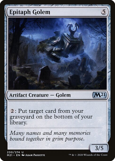 Epitaph Golem (230) - Core Set 2021 - Game On