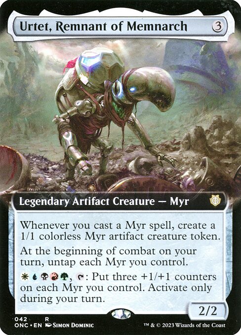 Urtet, Remnant of Memnarch (42) - EXTENDED ART (Foil) - Phyrexia: All Will Be One Commander - Game On