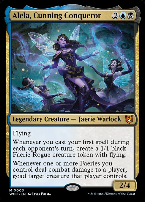 Alela, Cunning Conqueror (3) (Foil) - Wilds of Eldraine Commander - Game On
