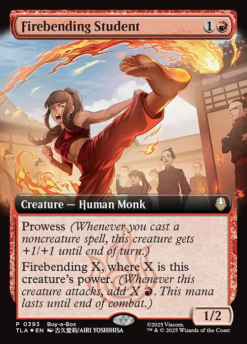 Firebending Student (393) - EXTENDED ART (Foil) - Avatar: The Last Airbender - Game On
