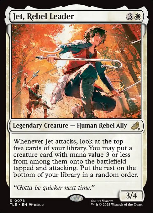 Jet, Rebel Leader (78) (Foil) - Avatar: The Last Airbender Eternal - Game On