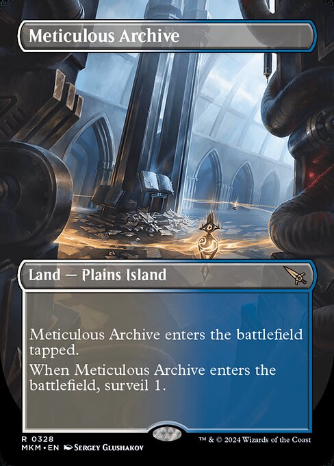 Meticulous Archive (328) - BORDERLESS (Foil) - Murders at Karlov Manor - Game On