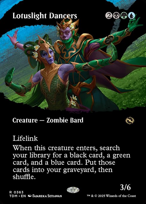 Lotuslight Dancers (363) - BORDERLESS - FULL ART - Tarkir: Dragonstorm - Game On
