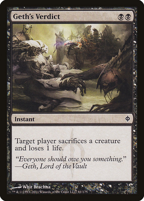 Geth's Verdict (61) - New Phyrexia - Game On