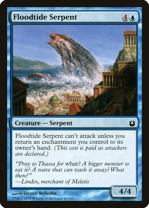 Floodtide Serpent (41) (Foil) - Born of the Gods - Game On