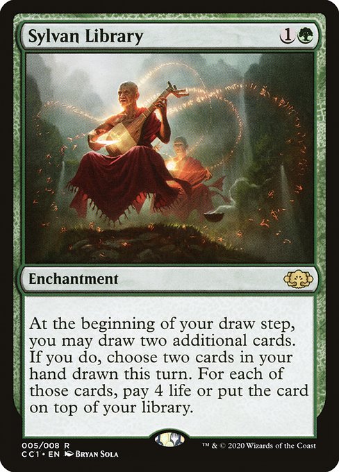 Sylvan Library (5) - Commander Collection: Green - Game On