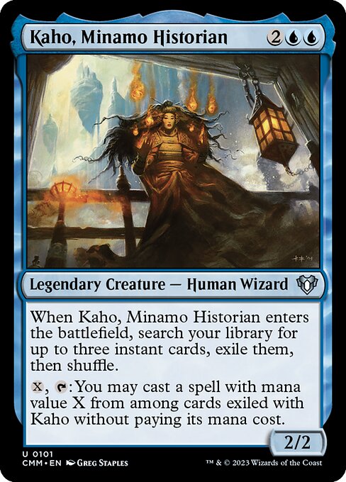 Kaho, Minamo Historian (101) (Foil) - Commander Masters - Game On
