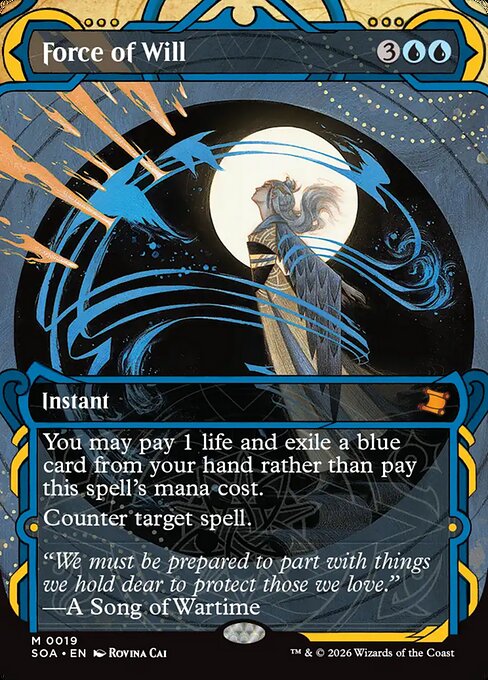 Force of Will (19) - BORDERLESS - Secrets of Strixhaven Mystical Archive - Game On