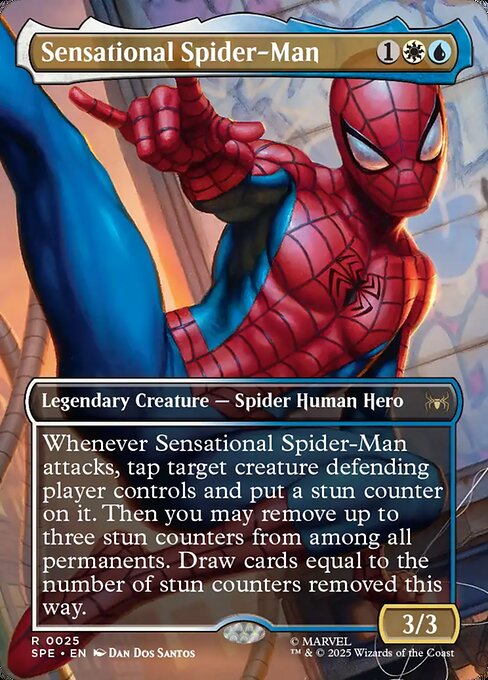 Sensational Spider-Man (25) - BORDERLESS - FULL ART - Marvel's Spider-Man Eternal - Game On