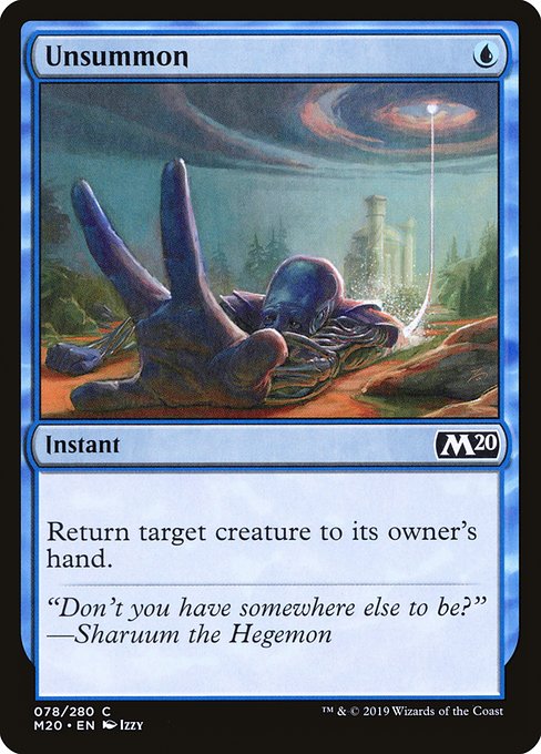 Unsummon (78) - Core Set 2020 - Game On
