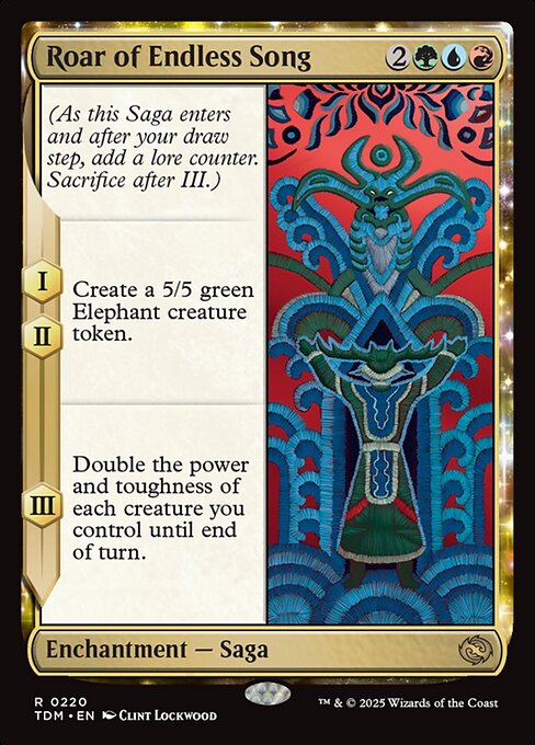 Roar of Endless Song (220) (Foil) - Tarkir: Dragonstorm - Game On