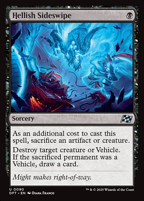 Hellish Sideswipe (90) (Foil) - Aetherdrift - Game On