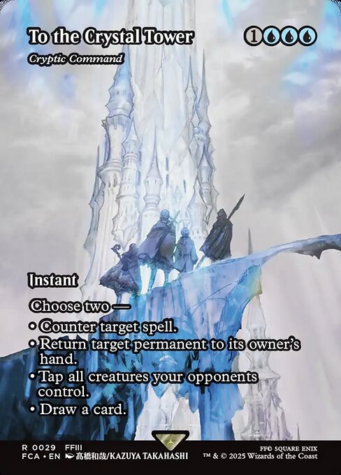 Cryptic Command (29) - BORDERLESS - FULL ART - Final Fantasy: Through the Ages - Game On