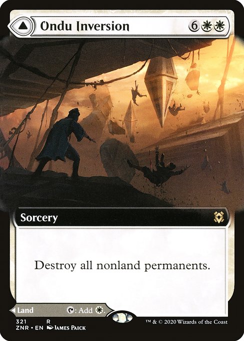 Ondu Inversion // Ondu Skyruins (321) - EXTENDED ART - Zendikar Rising - Game On