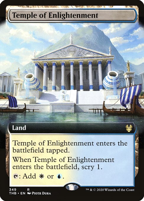 Temple of Enlightenment (349) - EXTENDED ART (Foil) - Theros Beyond Death - Game On