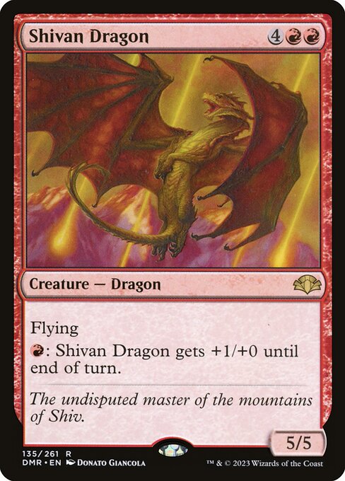 Shivan Dragon (135) - Dominaria Remastered - Game On