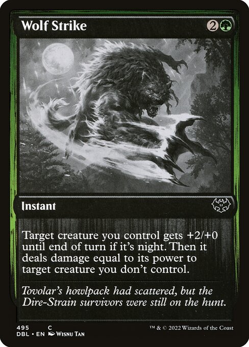 Wolf Strike (495) (Foil) - Innistrad: Double Feature - Game On