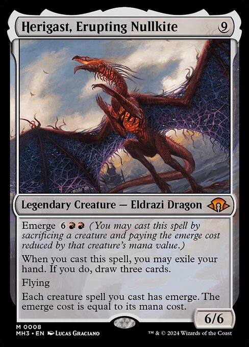 Herigast, Erupting Nullkite (8) - FULL ART - Modern Horizons 3 - Game On