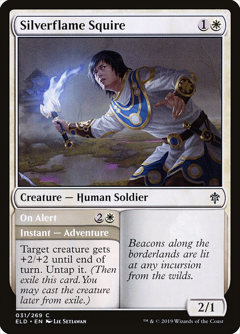 Silverflame Squire // On Alert (31) (Foil) - Throne of Eldraine - Game On