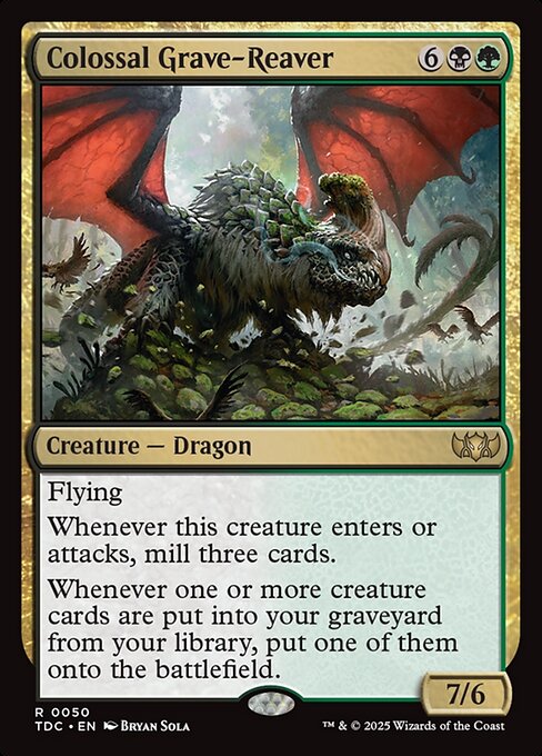 Colossal Grave-Reaver (50) - Tarkir: Dragonstorm Commander - Game On