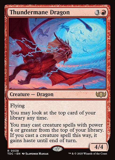 Thundermane Dragon (38) - Tarkir: Dragonstorm Commander - Game On