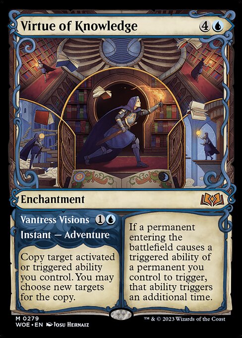 Virtue of Knowledge // Vantress Visions (279) - SHOWCASE - Wilds of Eldraine - Game On