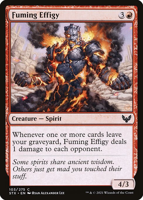 Fuming Effigy (103) (Foil) - Strixhaven: School of Mages - Game On