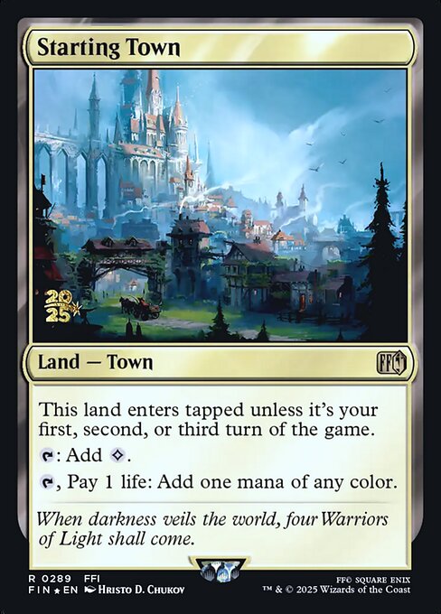 Starting Town (289s) (Foil) - Final Fantasy Promos - Game On