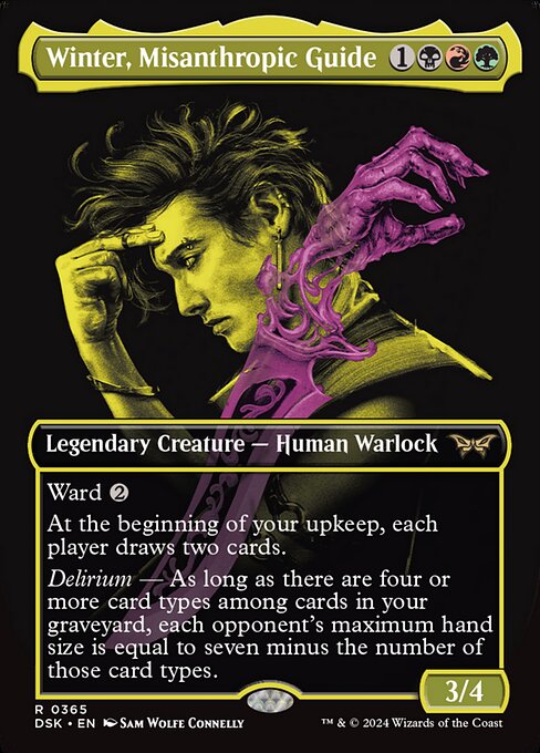 Winter, Misanthropic Guide (365) - BORDERLESS - FULL ART - Duskmourn: House of Horror - Game On