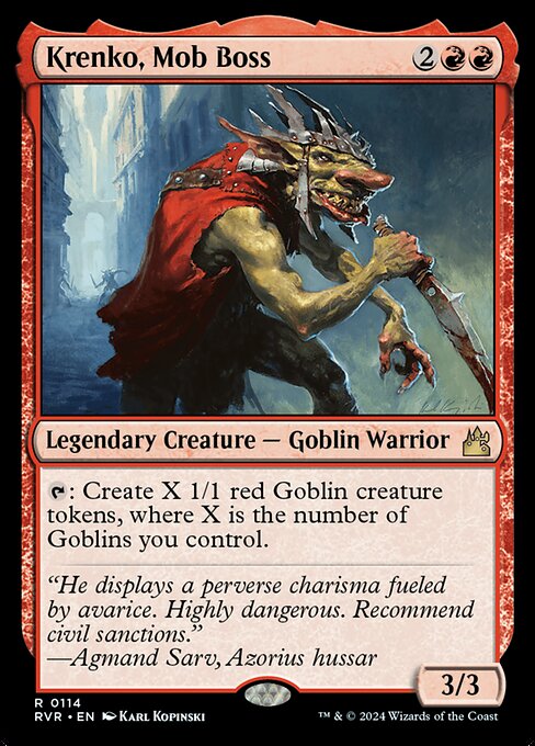 Krenko, Mob Boss (114) - Ravnica Remastered - Game On