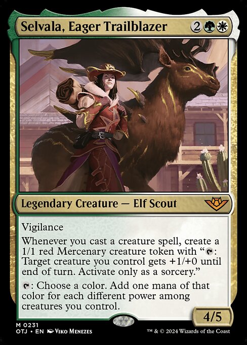 Selvala, Eager Trailblazer (231) (Foil) - Outlaws of Thunder Junction - Game On
