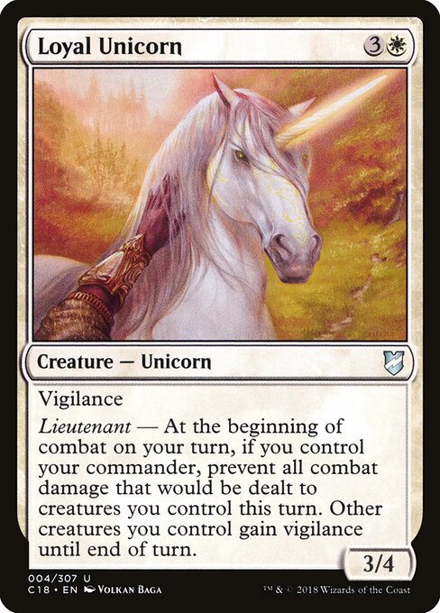 Loyal Unicorn (4) - Commander 2018 - Game On