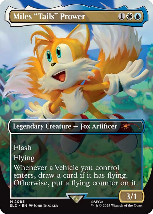 Miles "Tails" Prower (2085) - BORDERLESS - FULL ART - Secret Lair Drop - Game On