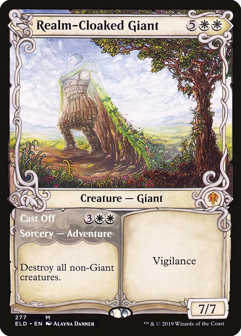 Realm-Cloaked Giant // Cast Off (277) - SHOWCASE - Throne of Eldraine - Game On