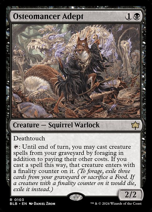 Osteomancer Adept (103) (Foil) - Bloomburrow - Game On