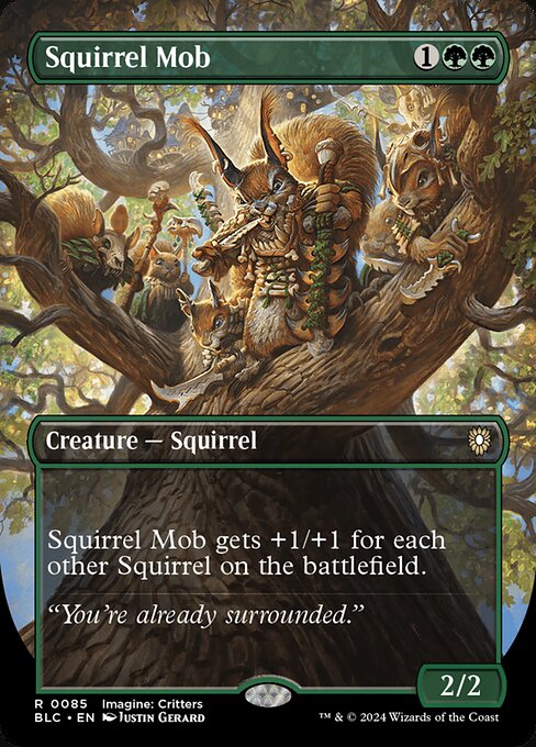 Squirrel Mob (85) - BORDERLESS - Bloomburrow Commander - Game On