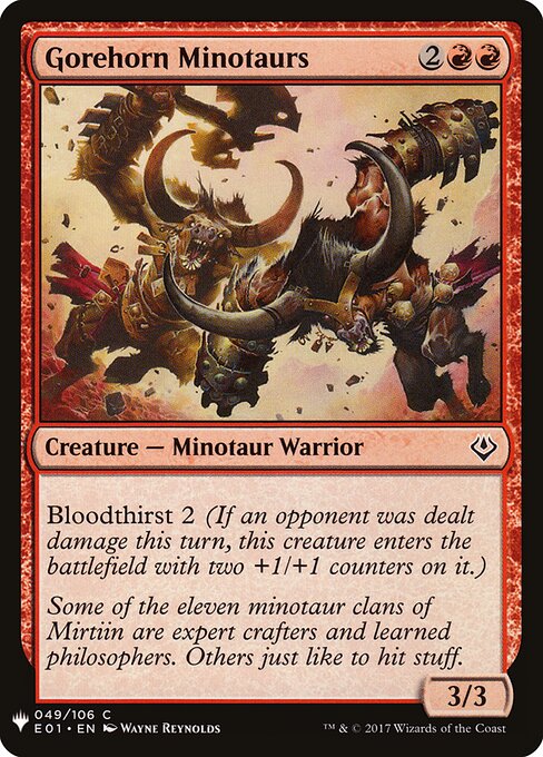 Gorehorn Minotaurs (E01-49) - The List - Game On