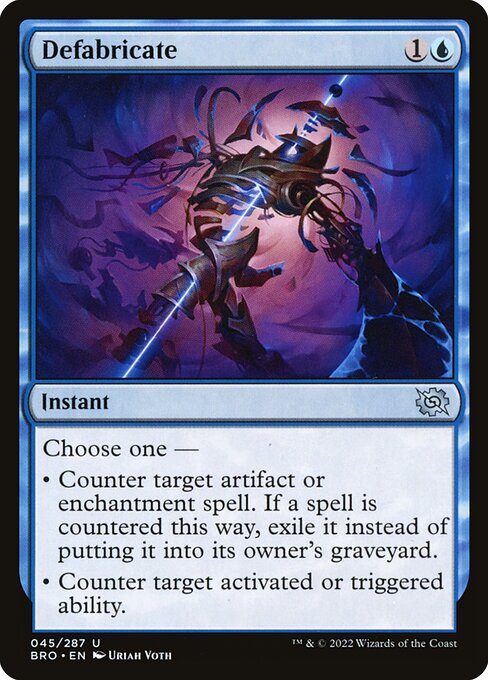 Defabricate (45) (Foil) - The Brothers' War - Game On